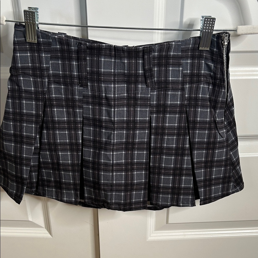 Womens Plaid Mini Skort
